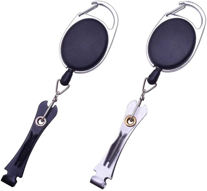 XIEXIUXIA Fly Fishing Tackle Multipurpose Knot Tool Tie Fast Combo Fish Lines Clipper Retractor Scissors Hook Sharpener Accessories (Color : E) - Image 4