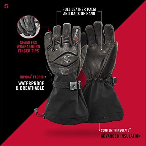 Striker Ice Mens Combat Leather Glove - Image 2