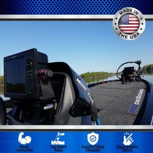 PROcise Outdoors DEK-It Boat Fish Finder Mount Single Unit Deck Mount 0.0, Mount for Fish Finders & Depth Finders, Bassmaster Tested Fish Finder Mounts for Boats, GPS Electronics Fish Finders