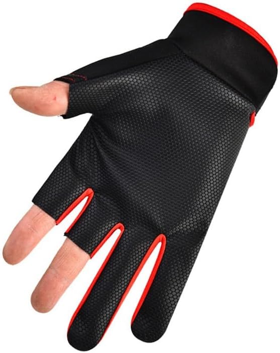 sgzyl Fishing Gloves -Thin Fishing Gloves Three-Finger Non-Slip Outdoor Gloves (Color : D, Size : Uniform Size) - Image 4