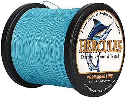 HERCULES Braided Fishing Line 12 Strands, 100-2000m 109-2196 Yards Braid Fish Line, 10lbs-420lbs Test PE Lines for Saltwater Freshwater - Image 3