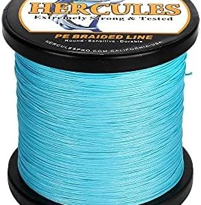 HERCULES Braided Fishing Line 12 Strands, 100-2000m 109-2196 Yards Braid Fish Line, 10lbs-420lbs Test PE Lines for Saltwater Freshwater