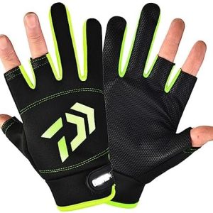 sgzyl Fishing Gloves -Thin Fishing Gloves Three-Finger Non-Slip Outdoor Gloves (Color : D, Size : Uniform Size)